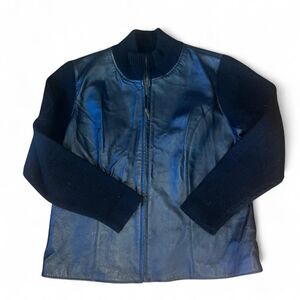 Brandon Thomas Women's Black Genuine Leather Jacket SZ XL